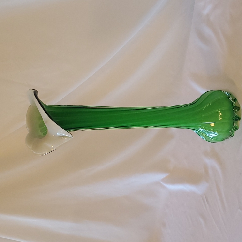 16" Electric Green Swirl Vase 💚 - Picture 2 of 10